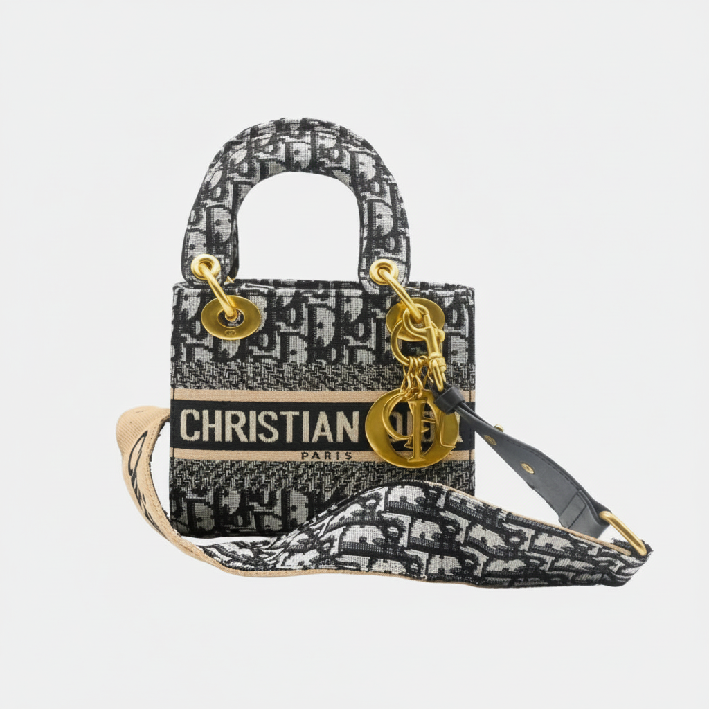 Christian Dior Lady D-Lite Medium Bag – Dior Oblique Embroidery