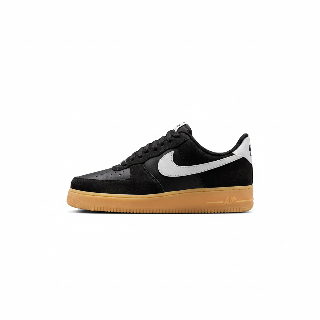 Nike Air Force 1 Low '07 'Black / White / Gum'