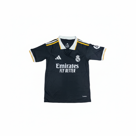 Real Madrid Away Jersey 2023-24 | Adidas | Black | Emirates
