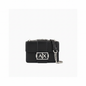 A|X Armani Exchange AX Buckle Chain Shoulder Bag in Black â€“ Silver Hardware