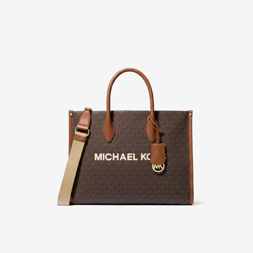 Michael Kors Mirella Large Tote Brown MK Signature