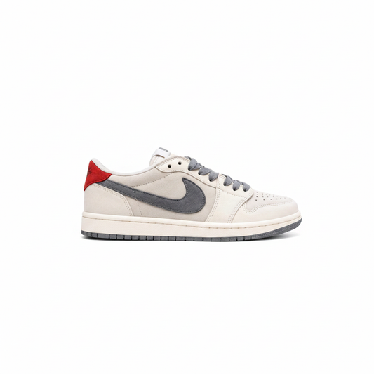 Air Jordan 1 Low x Trophy Room 'Sail / Smoke Grey / Red'