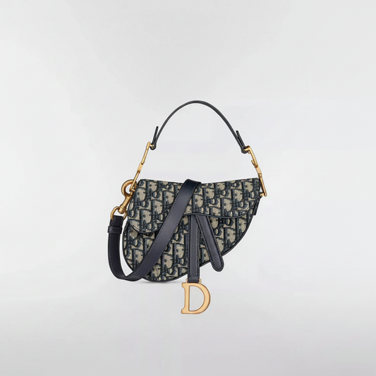 Dior Saddle Bag "Blue Dior Oblique Jacquard / Navy / Gold"