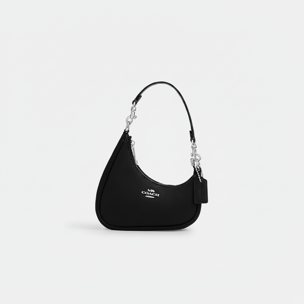 Coach Erin Shoulder Bag "Black / Silver"