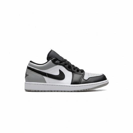 Air Jordan 1 Low Shadow White Black Light Smoke Grey