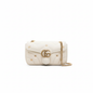 Gucci GG Marmont Small Shoulder Bag White MatelassÃ© GG Studs