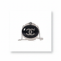 Chanel Round Ball MinaudiÃ¨re Clutch in Black and Silver Plexiglass with Crystal CC Logo