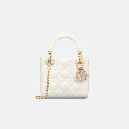 Dior Lady Dior Mini "Latte / Crystal / Gold"