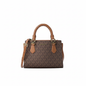 Armani Exchange Logo Embossed Mini Tote Bag Red Patent