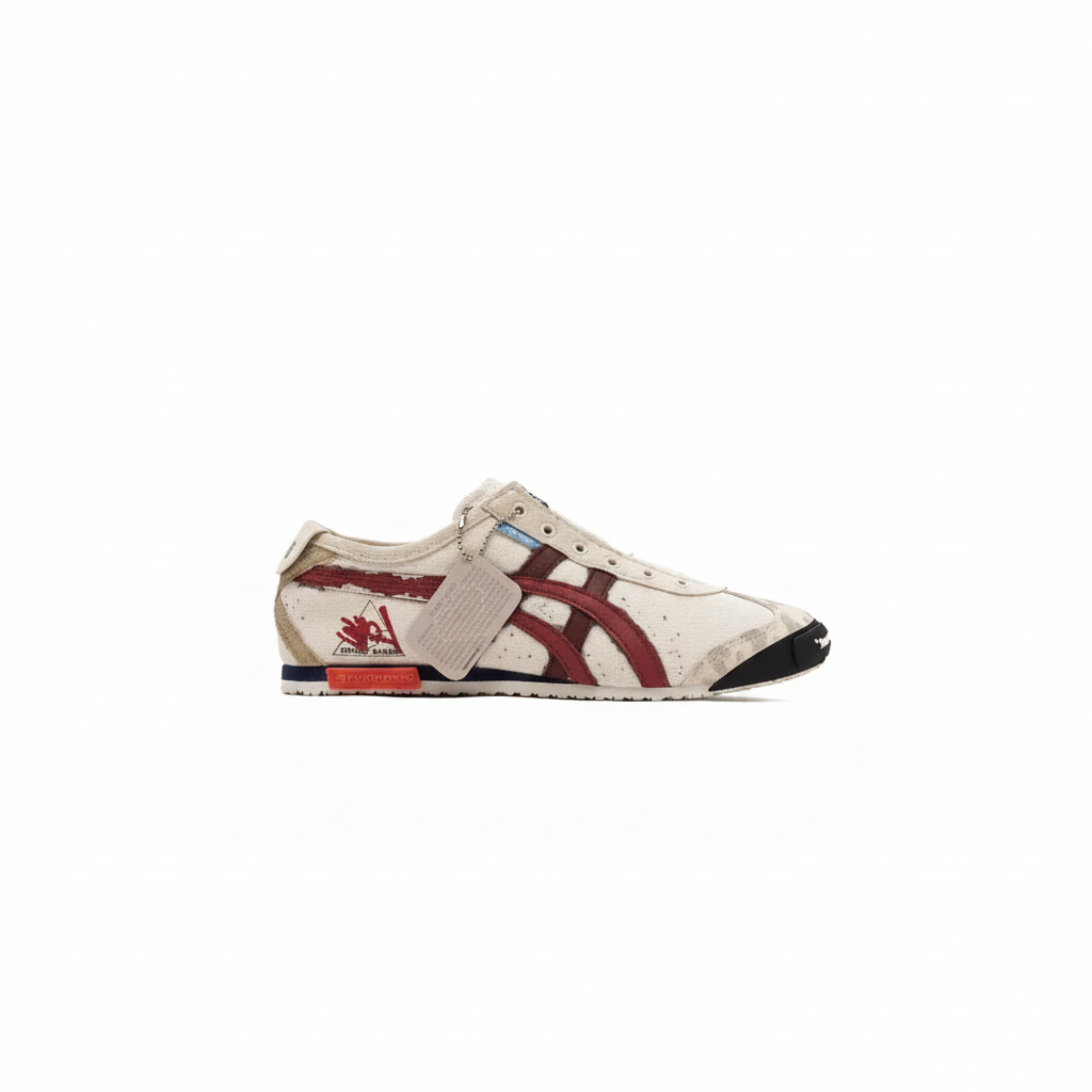 Onitsuka Tiger Mexico 66 x Maison Mihara Yasuhiro Beige Burgundy