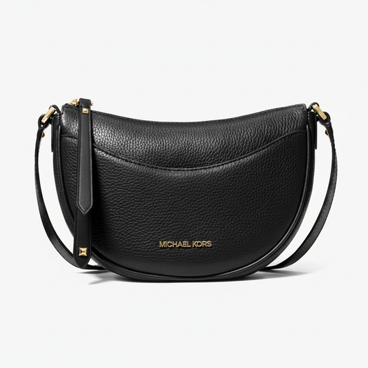 Michael Kors Dover Medium Crossbody "Black / Gold" |