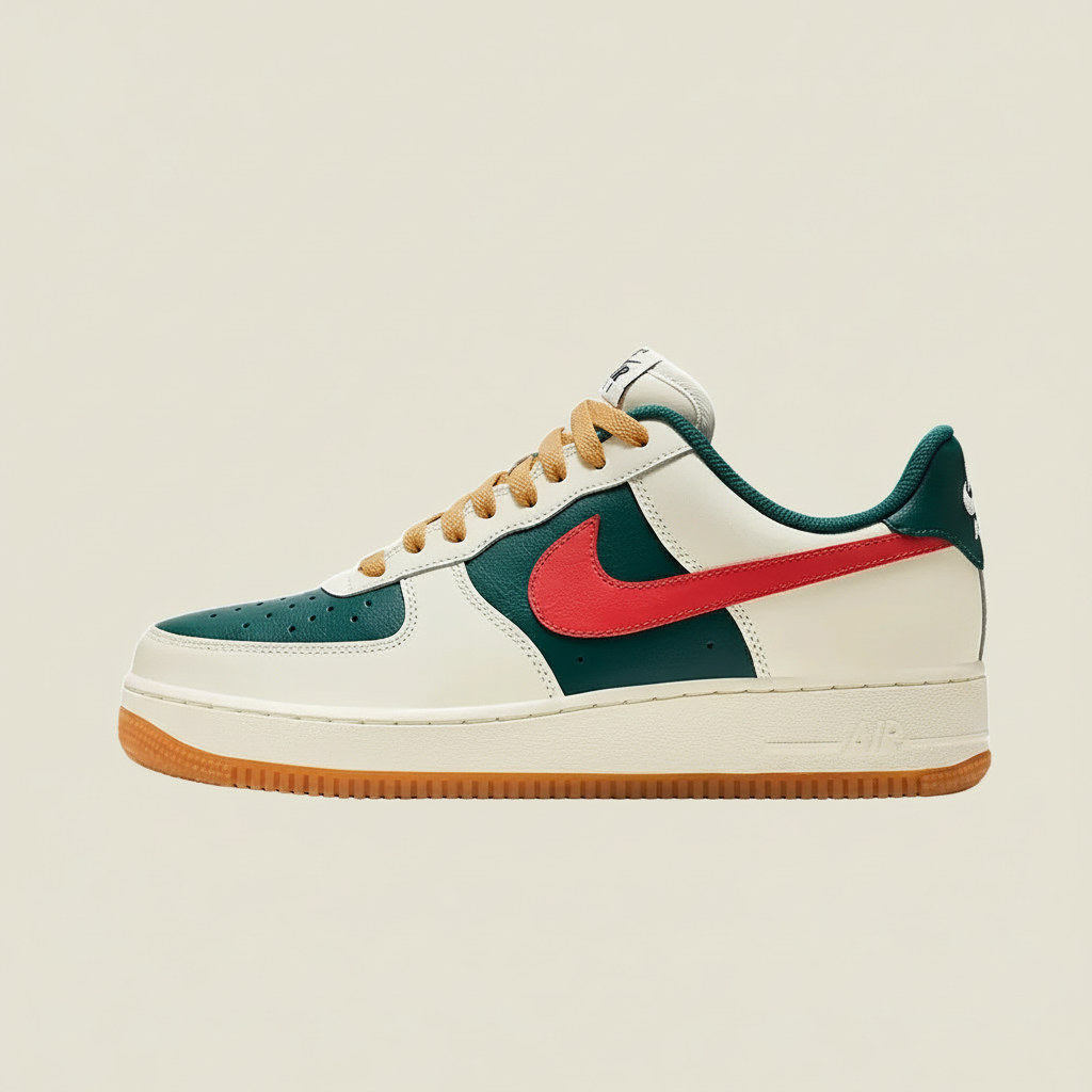 Nike Air Force 1 Low 'Teal / University Red'
