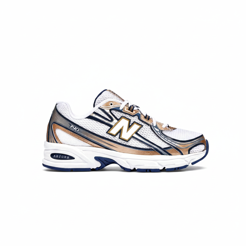 New Balance 740 'White / Navy / Bronze'