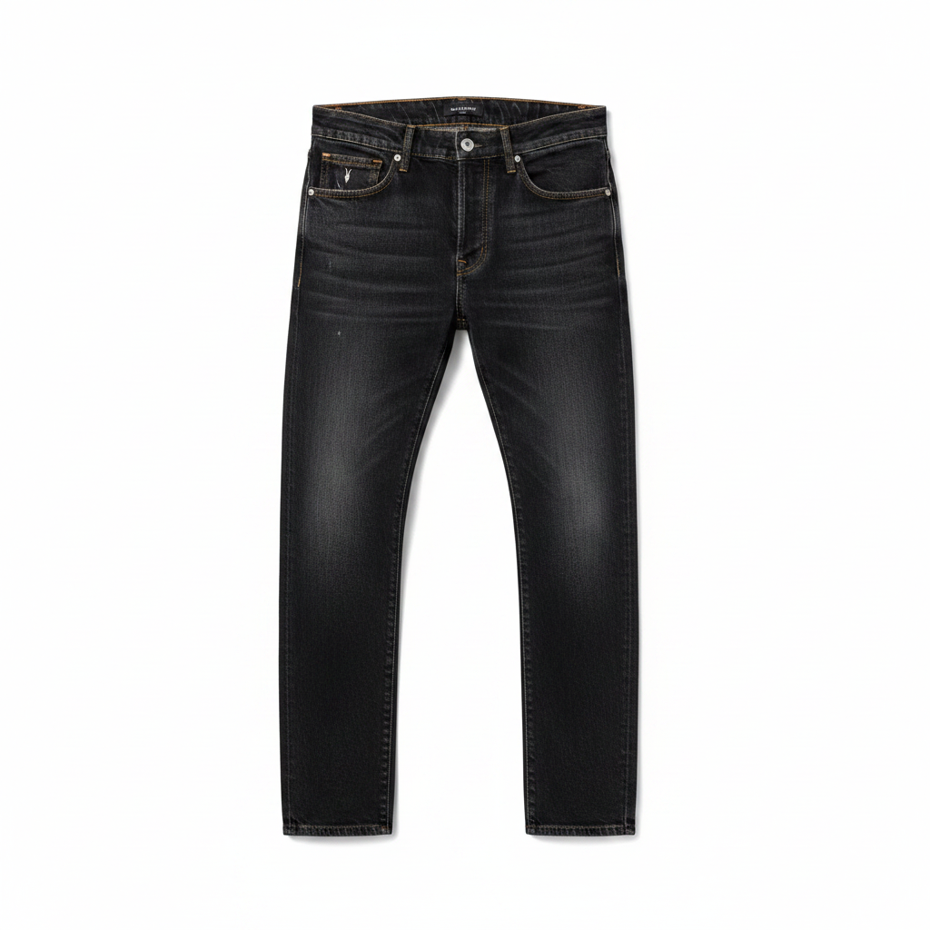 AllSaints Iggy Comfort Stretch Jean â€“ Washed Blackj