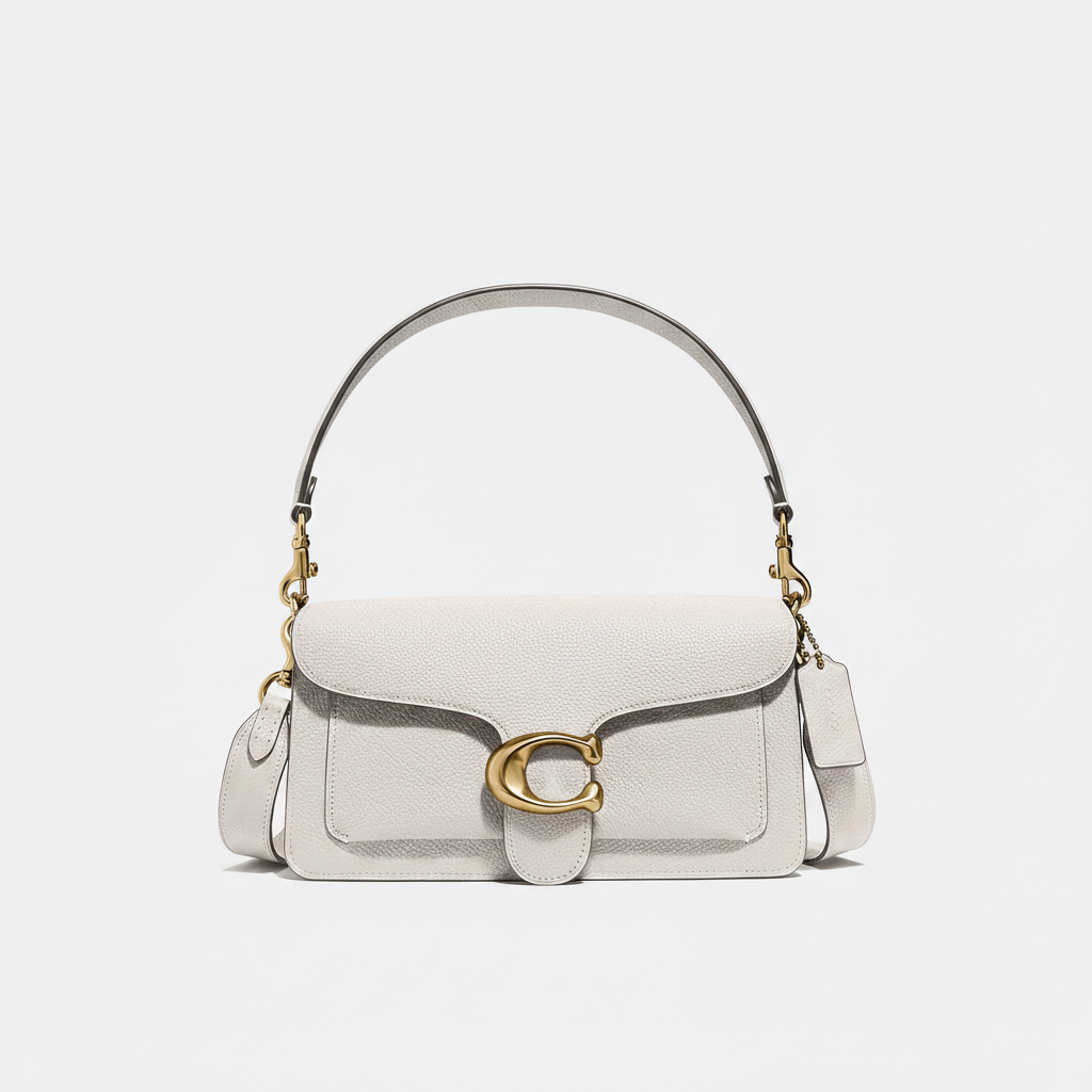 Coach Tabby Shoulder Bag 26 "Chalk / Brass"