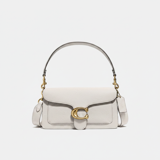 Coach Tabby Shoulder Bag 26 "Chalk / Brass"