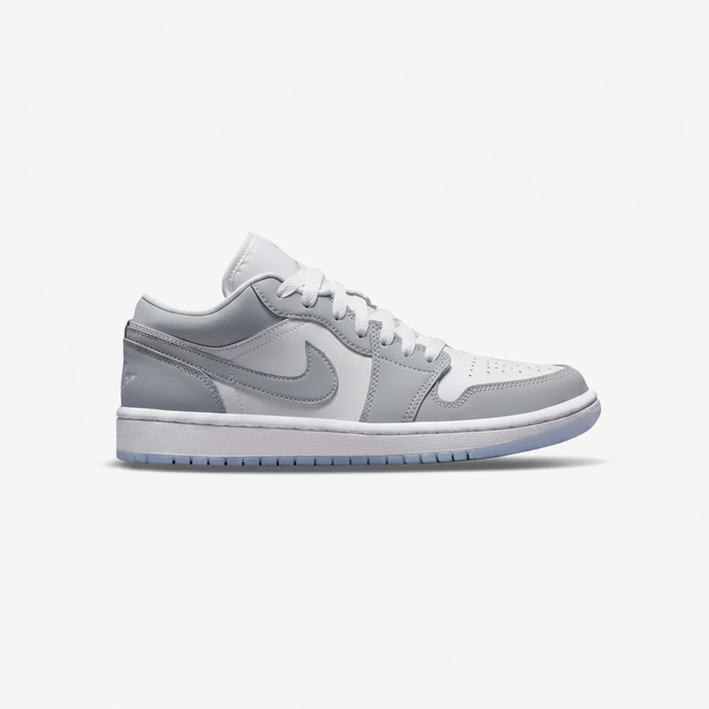 Air Jordan 1 Low Wolf Grey White lateral view