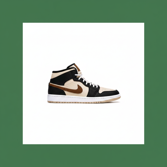 Air Jordan 1 Mid 'Black / Mocha / Tan'