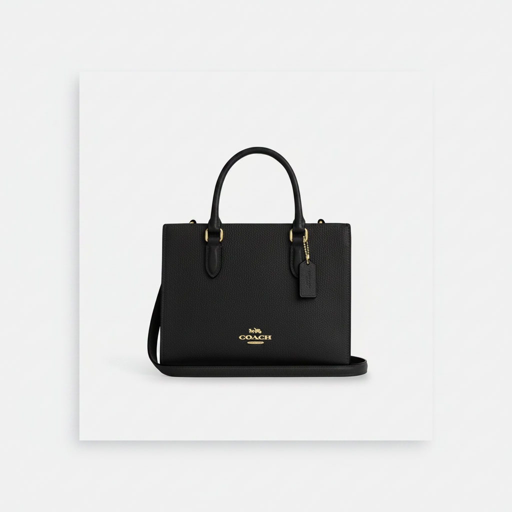 Coach Zoe Carryall "Black / Gold"
