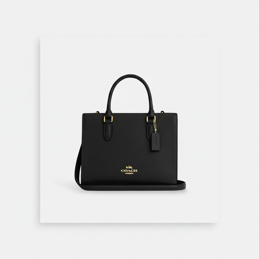 Coach Zoe Carryall "Black / Gold"